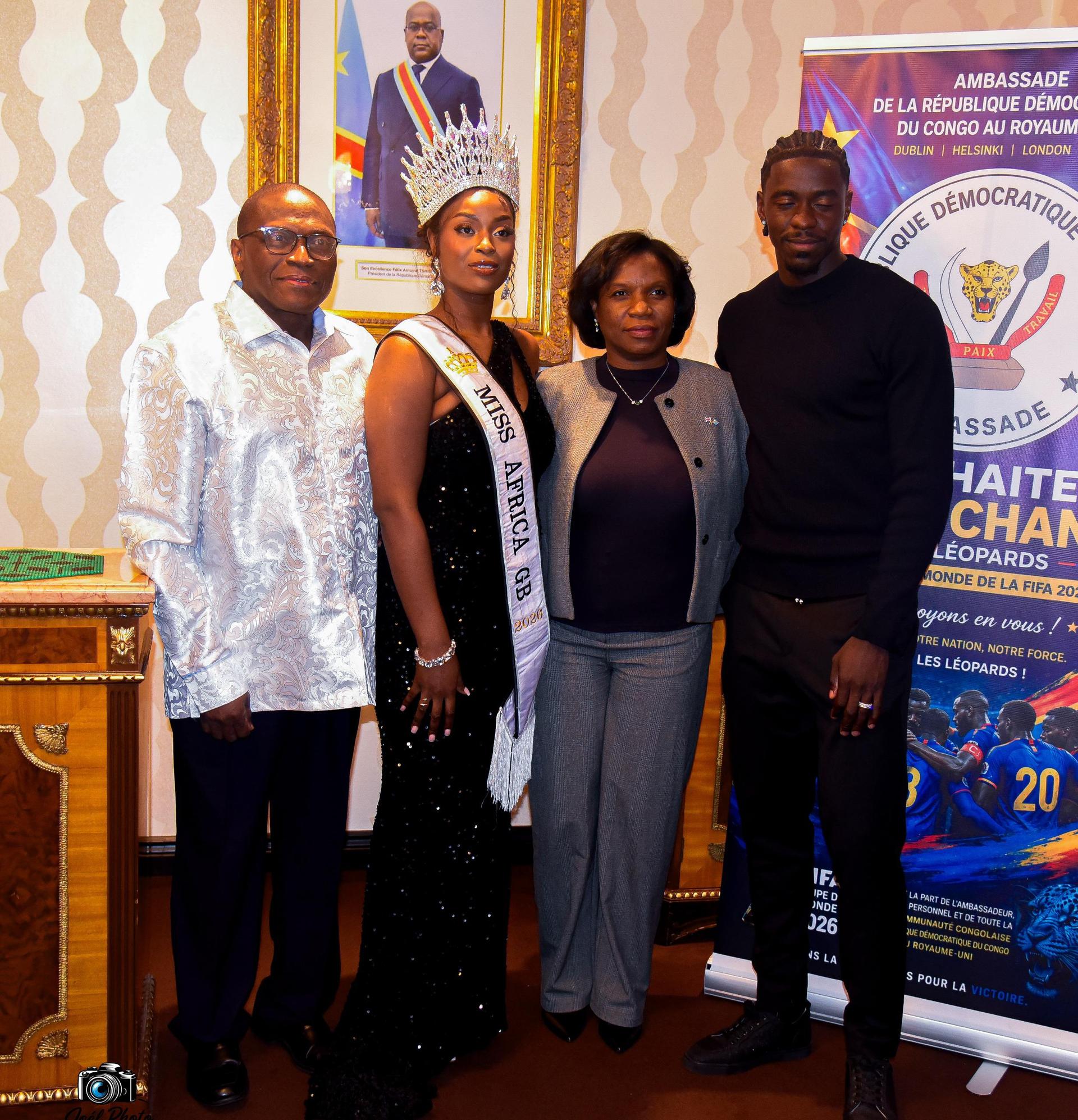 Miss Africa GB 2026 Gracia Susuzande with the Ambassador 1