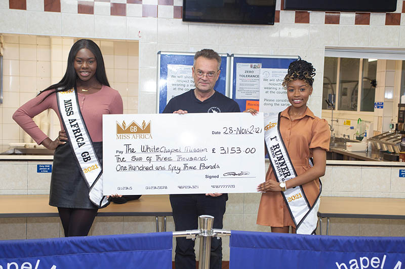 Miss Africa GB donates £3,153 to Homeless Charity